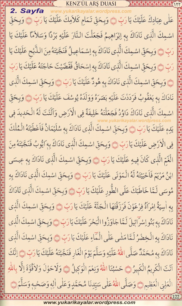 Kenzül Arş Duası Arapça Yazılışı ve Okunuşu,KENZÜL ARŞ DUASI ve FAZİLETİ VE TÜRKÇE OKUNUŞU,kenzulars,2 copy